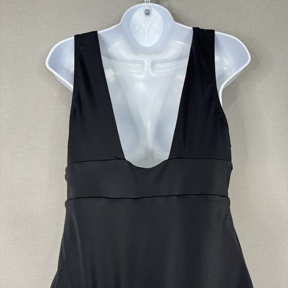 Andie One Piece Swimsuit Womens Medium Black Plunge V Neck Monique Bathing Suit - Picture 8 of 15